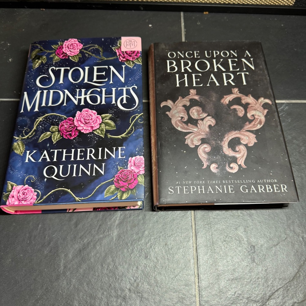 Stolen Midnights K. Quinn & Once Upon a Broken Heart S. Garber Hardcover Books